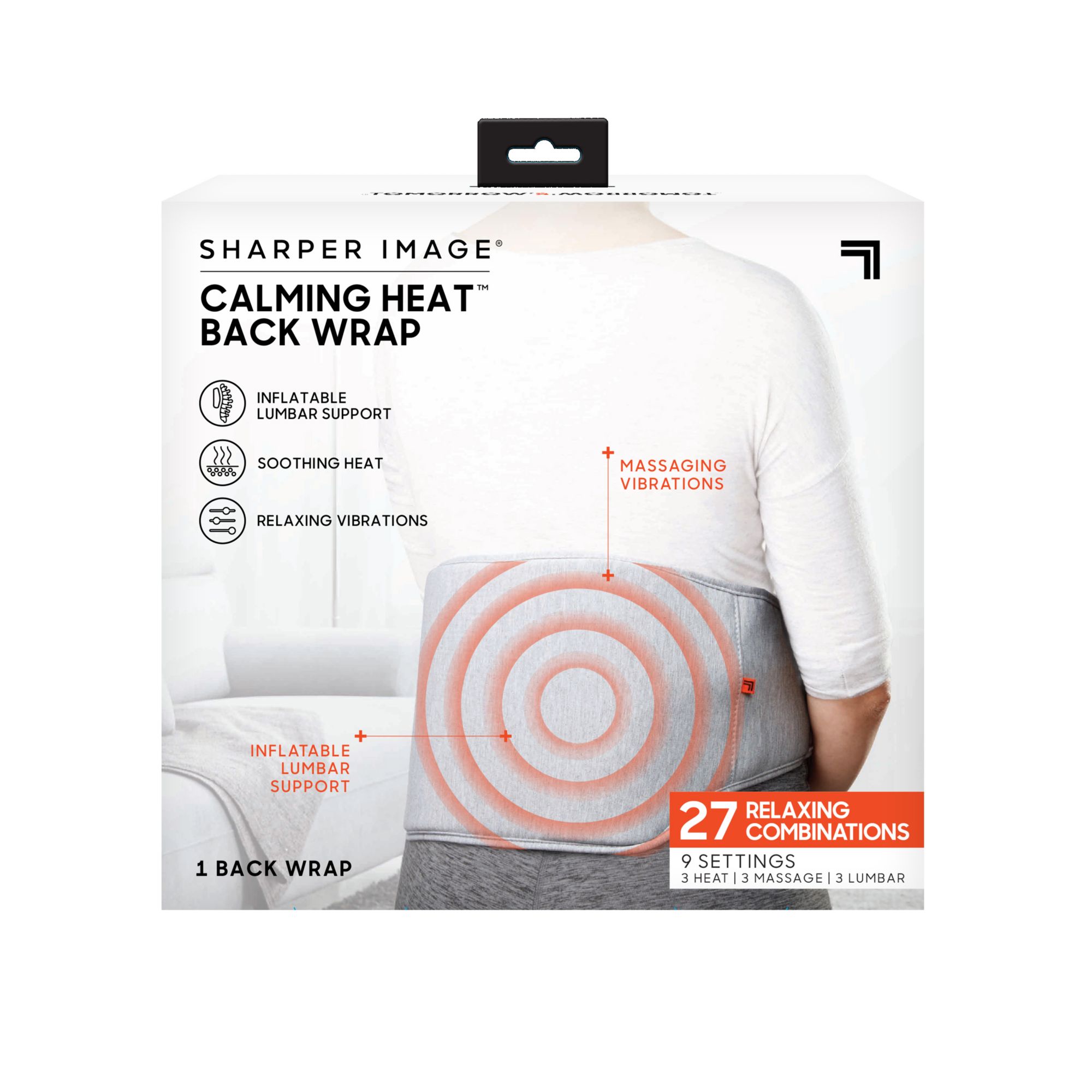 Sharper Image Heating Wrap, Massaging, Calming Cozy