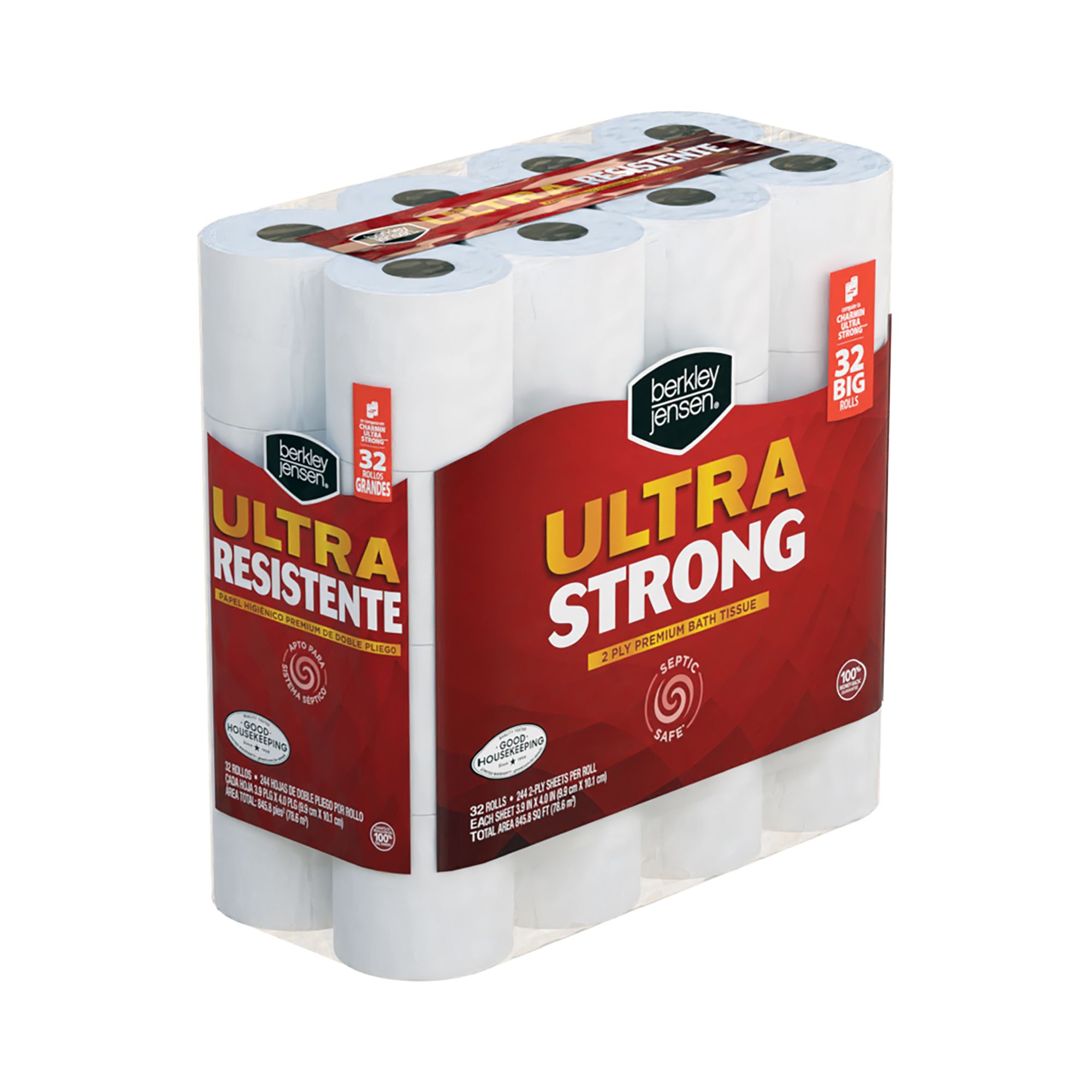 Berkley Jensen Ultra Strong Bath Tissue, 32 Rolls, 244 Sheets