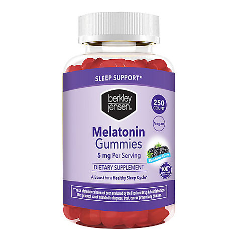 Berkley Jensen Melatonin Gummy, 5 mg./250 ct.