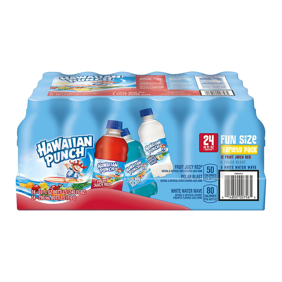 Hawaiian Punch Red White and Blue Variety Pack Bottles