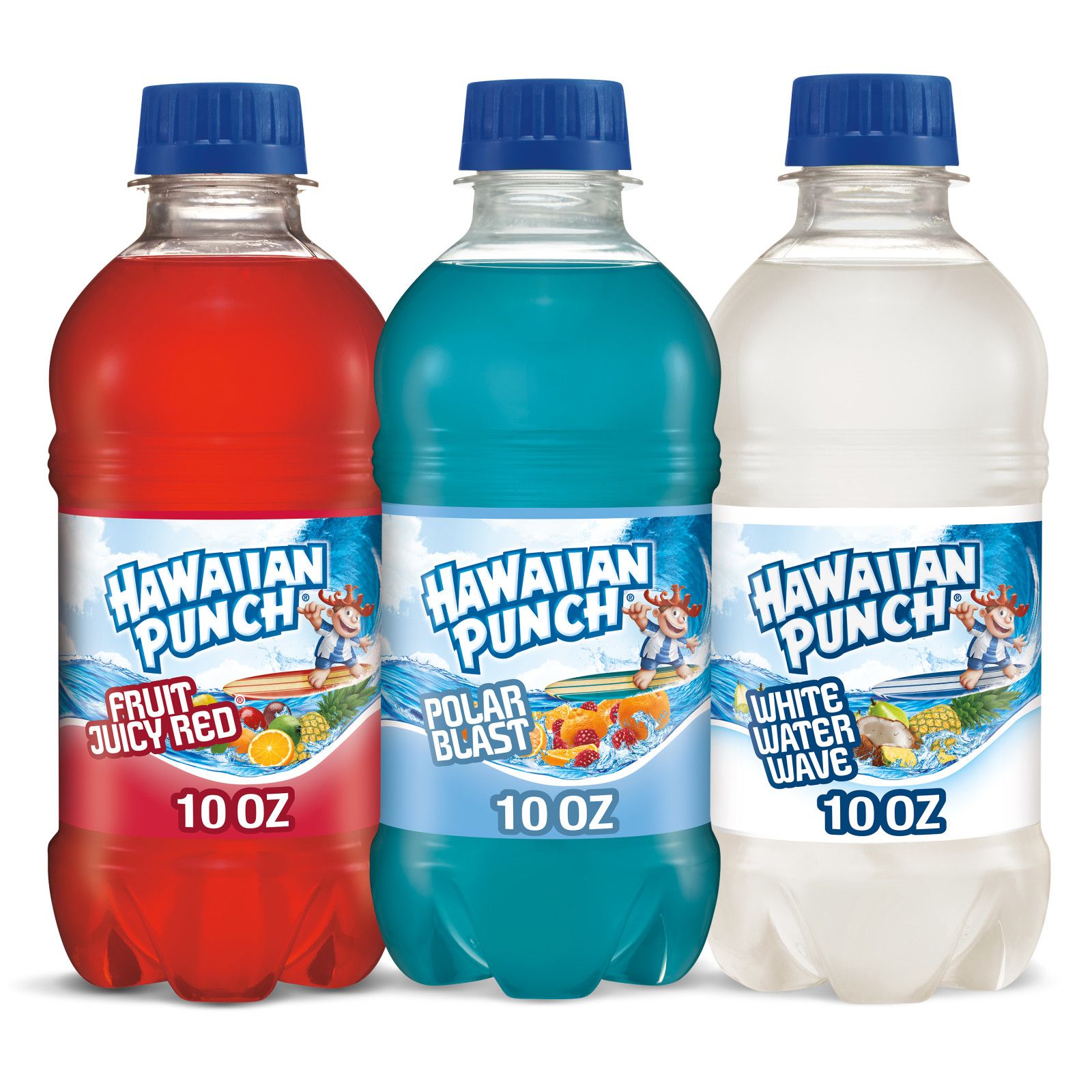 Hawaiian Punch Red White and Blue Variety Pack Bottles