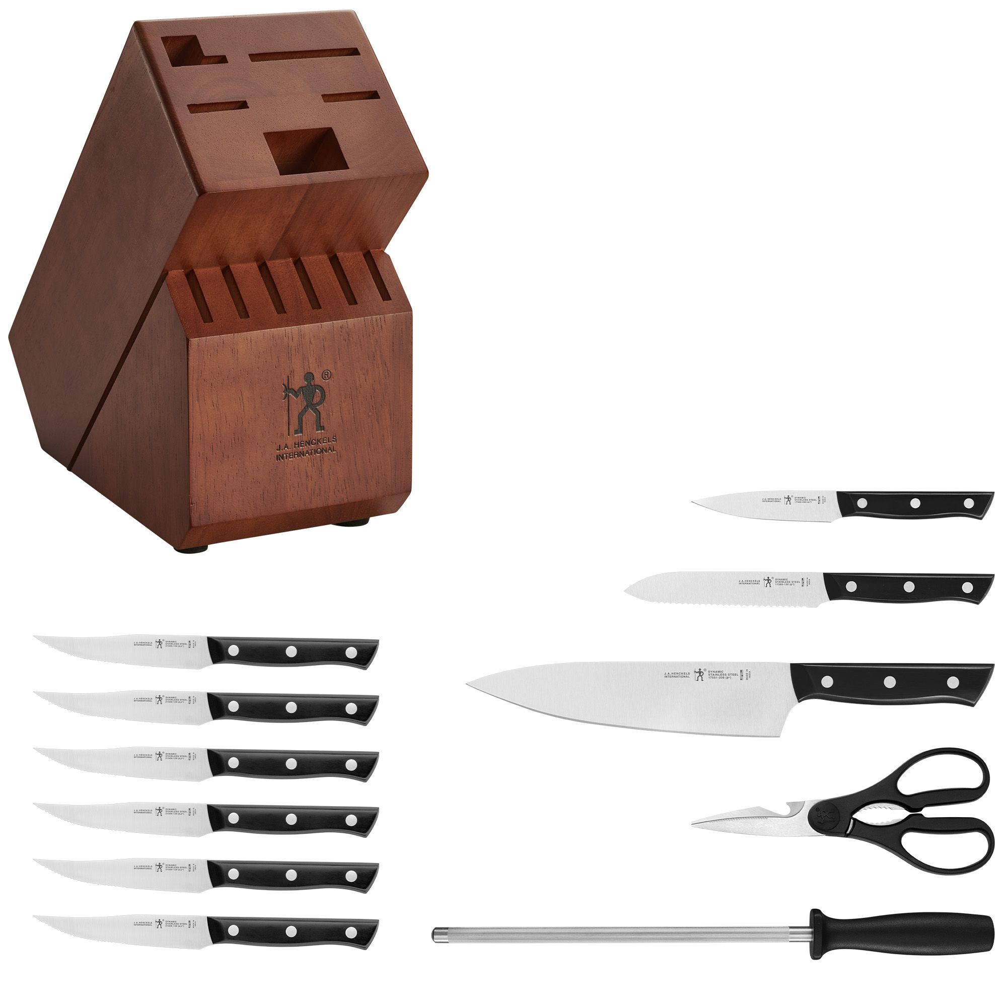 J.A. Henckels Dynamic 12 pc. Knife Block Set - BJs Wholesale Club