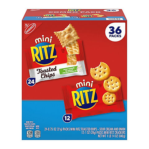 Ritz Munching Variety Pack, 36 ct.