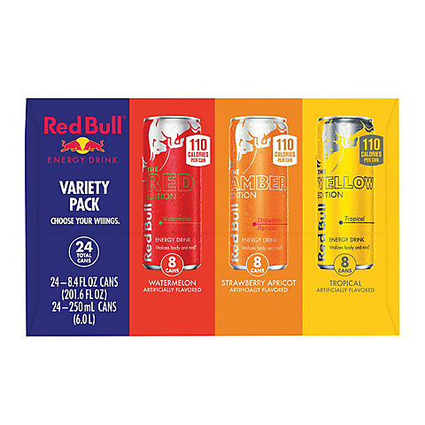 Indvandring generelt bunker Red Bull Summer Variety, 24 pk./8 oz. - BJs Wholesale Club