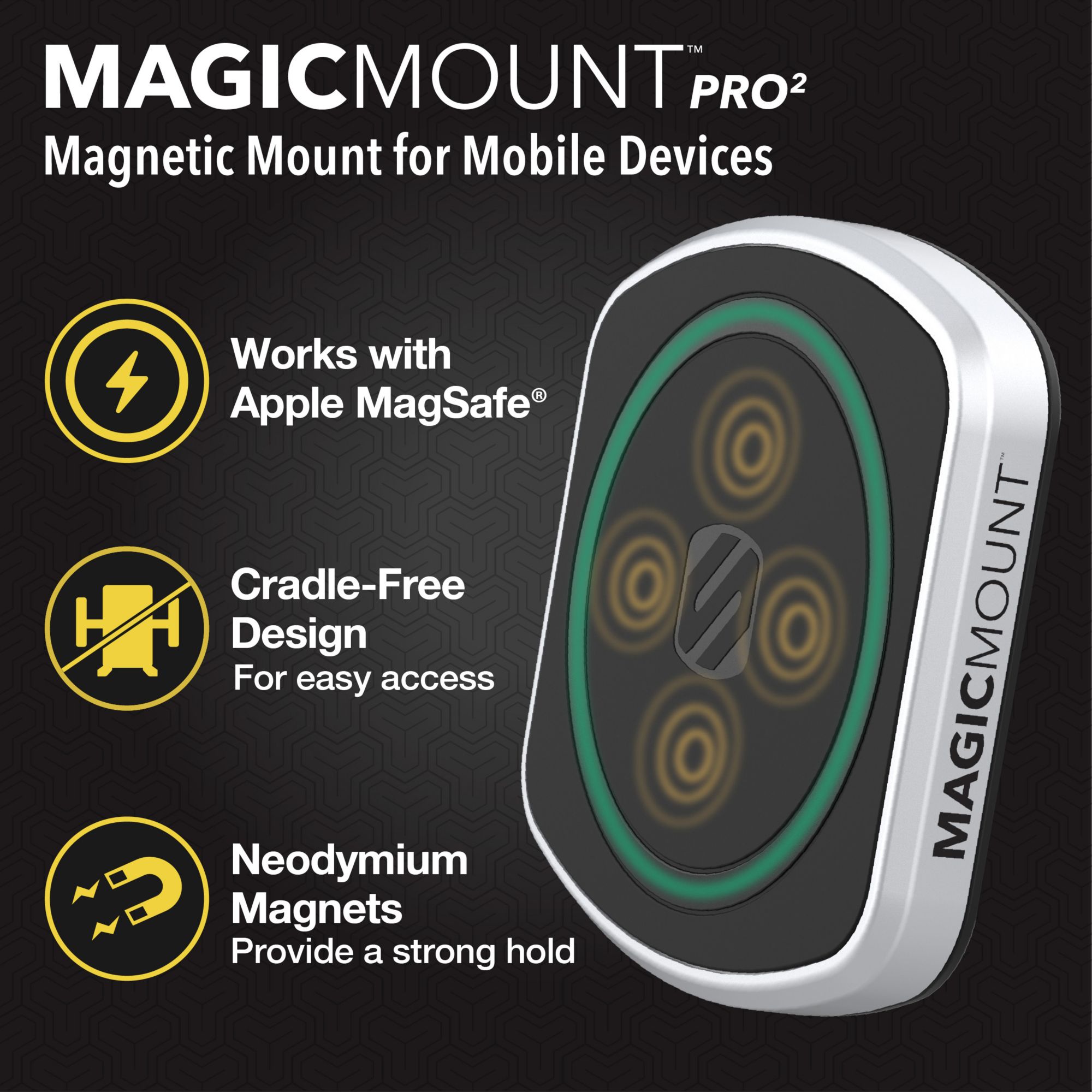 Scosche Magic Mount 2 in 1 Magnetic Vent Mount – Trail Grid Pro