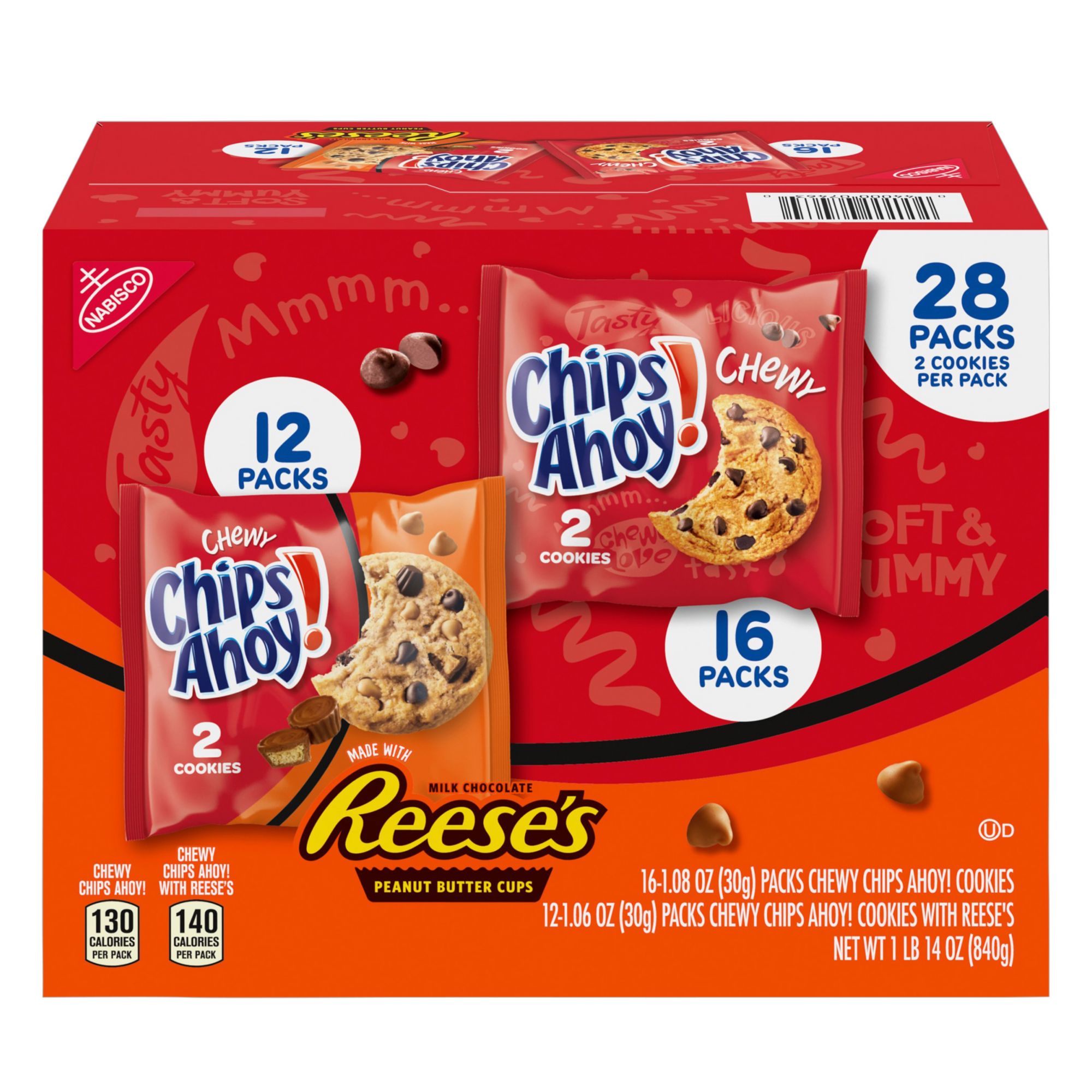 Chips Ahoy Chewy Variety Pack, 28 ct.