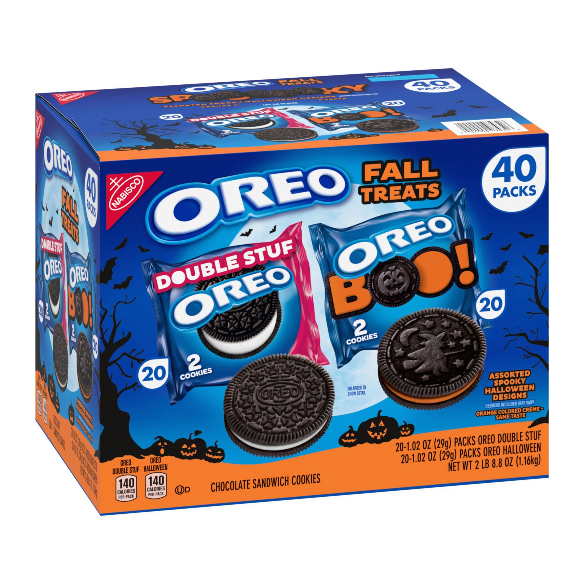 OREO Double Stuf Chocolate Sandwich Cookies, Family Size, 20 oz