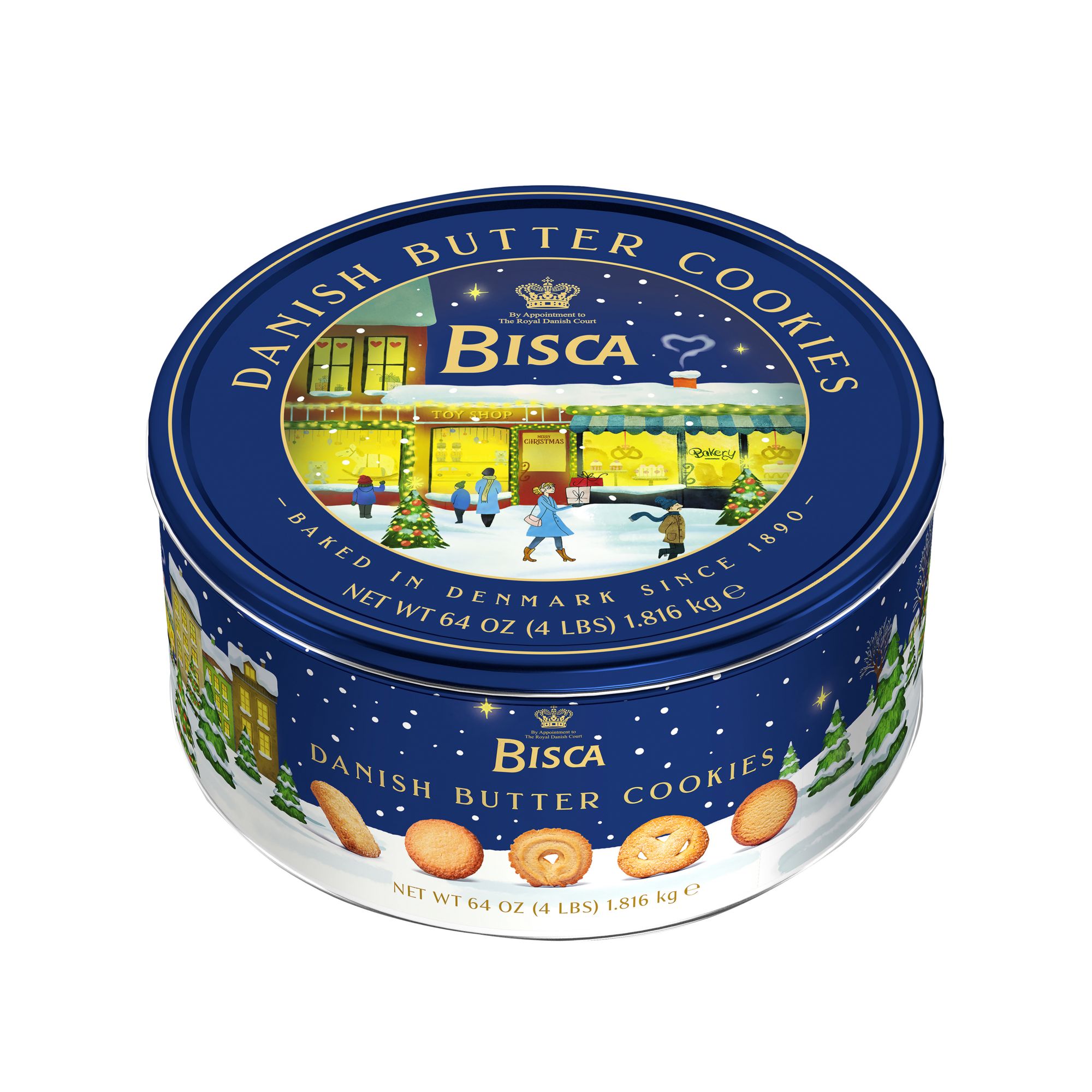 Bisca Danish Butter Cookies, 64 oz.