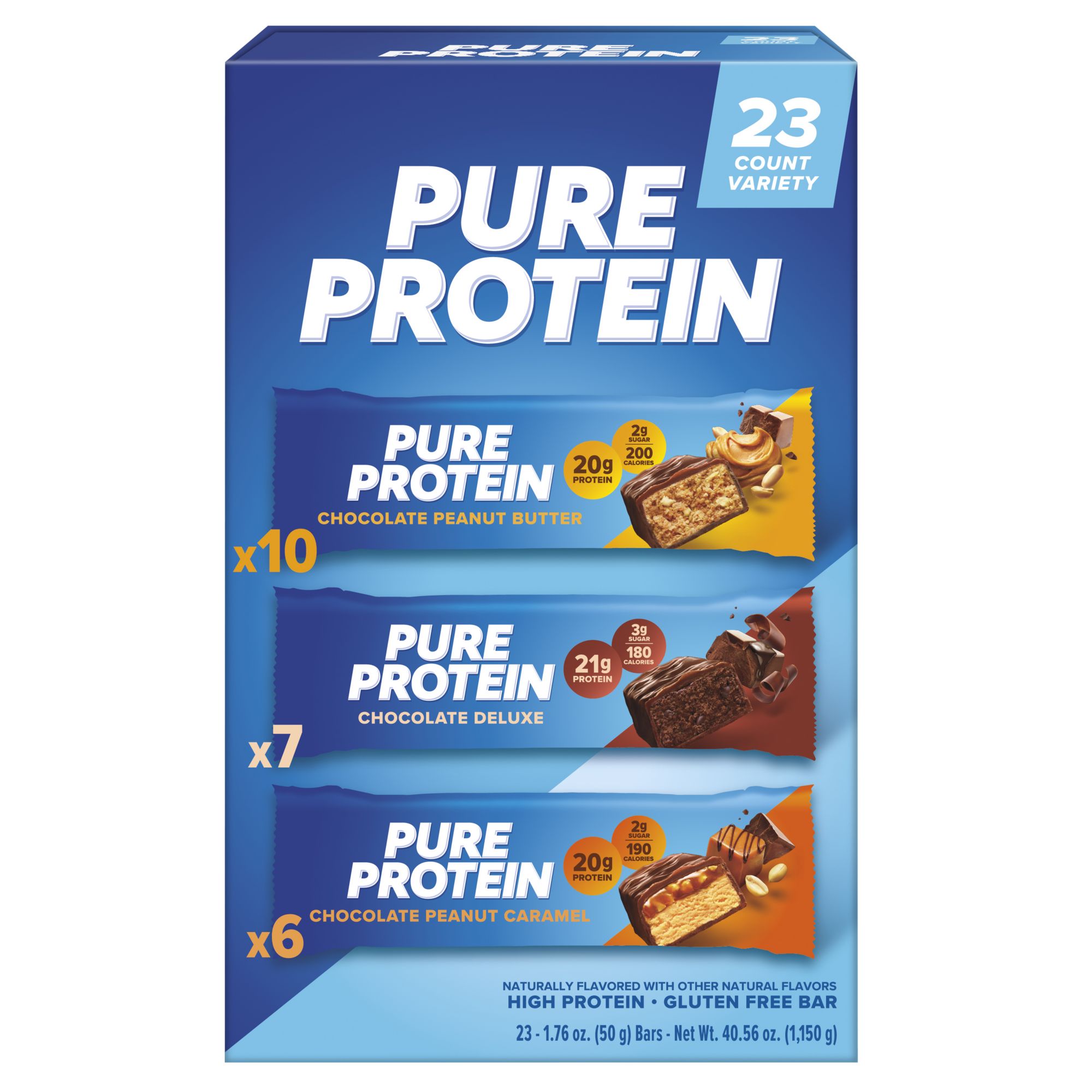 Premium Fitness College Snacks Gift Box, Protein Snacks for Loved Ones - 20  Count