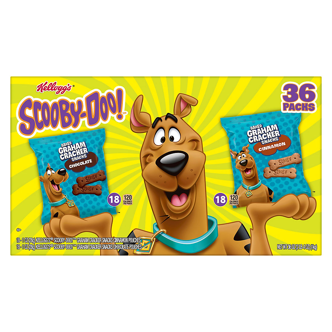 Kellogg's Scooby-Doo! Graham Cracker Snacks - BJs Wholesale Club