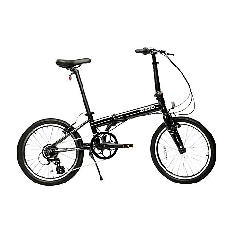 Zizzo Urbano Super-Lightweight 20" 8-Speed Aluminum Folding Bicycle - Gray