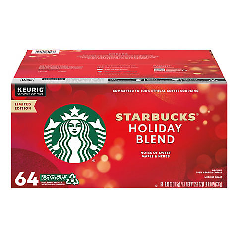 Starbucks Holiday Blend K-Cups, 64 ct.