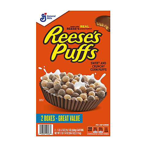 Reese's Puffs Cereal, 2 pk.