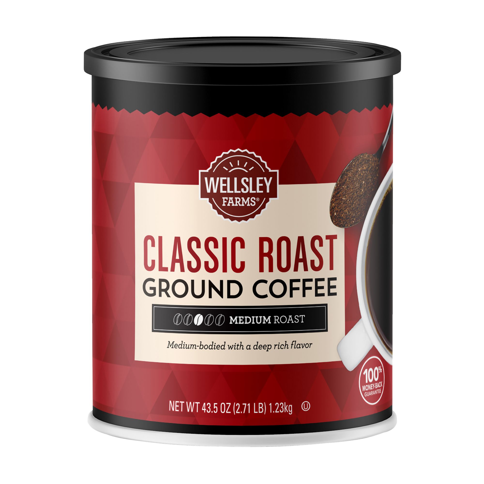 Wellsley Farms Classic Roast Ground Coffee 43.5 oz. BJ s