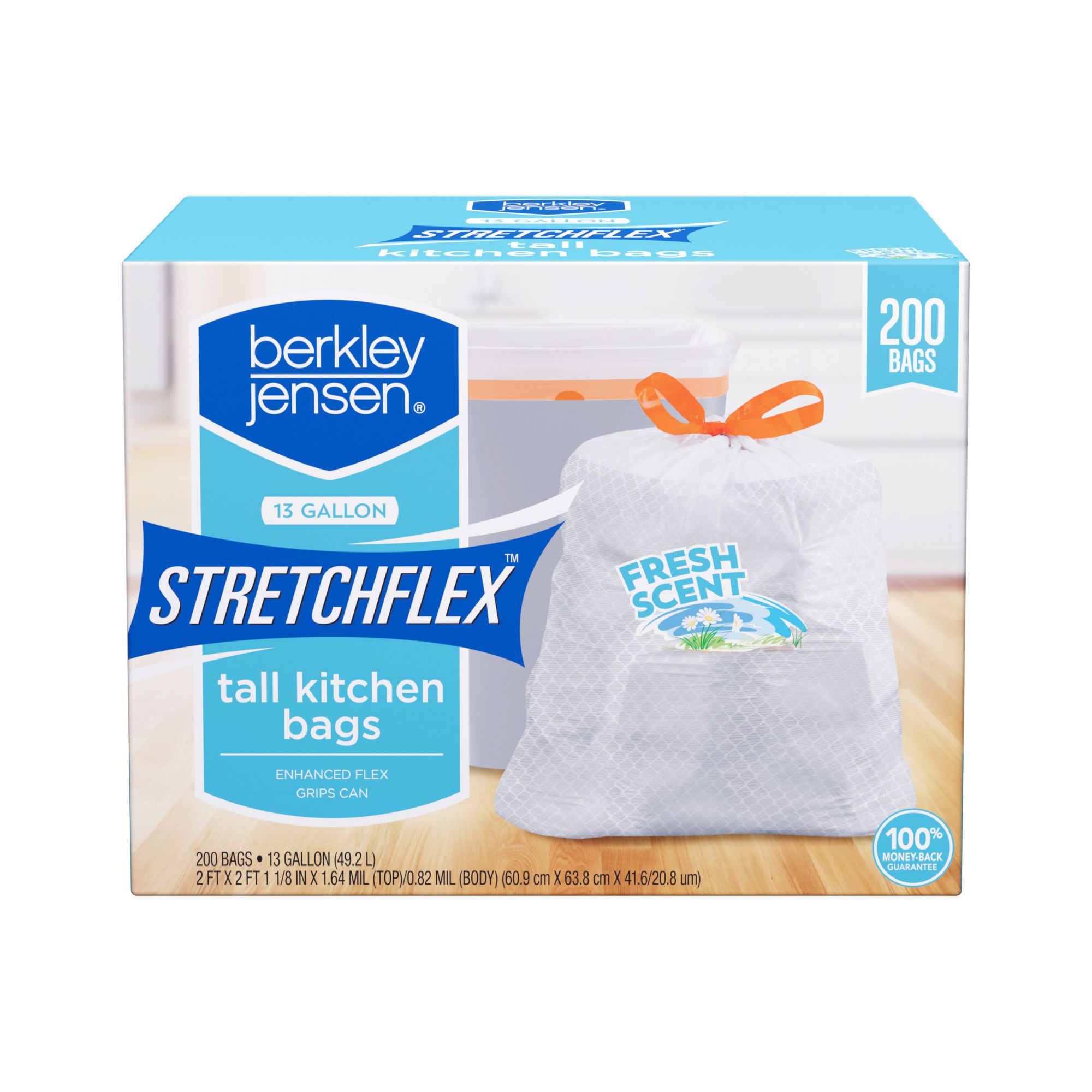 Berkley Jensen Drawstring Tall Kitchen Bags - 200 ct