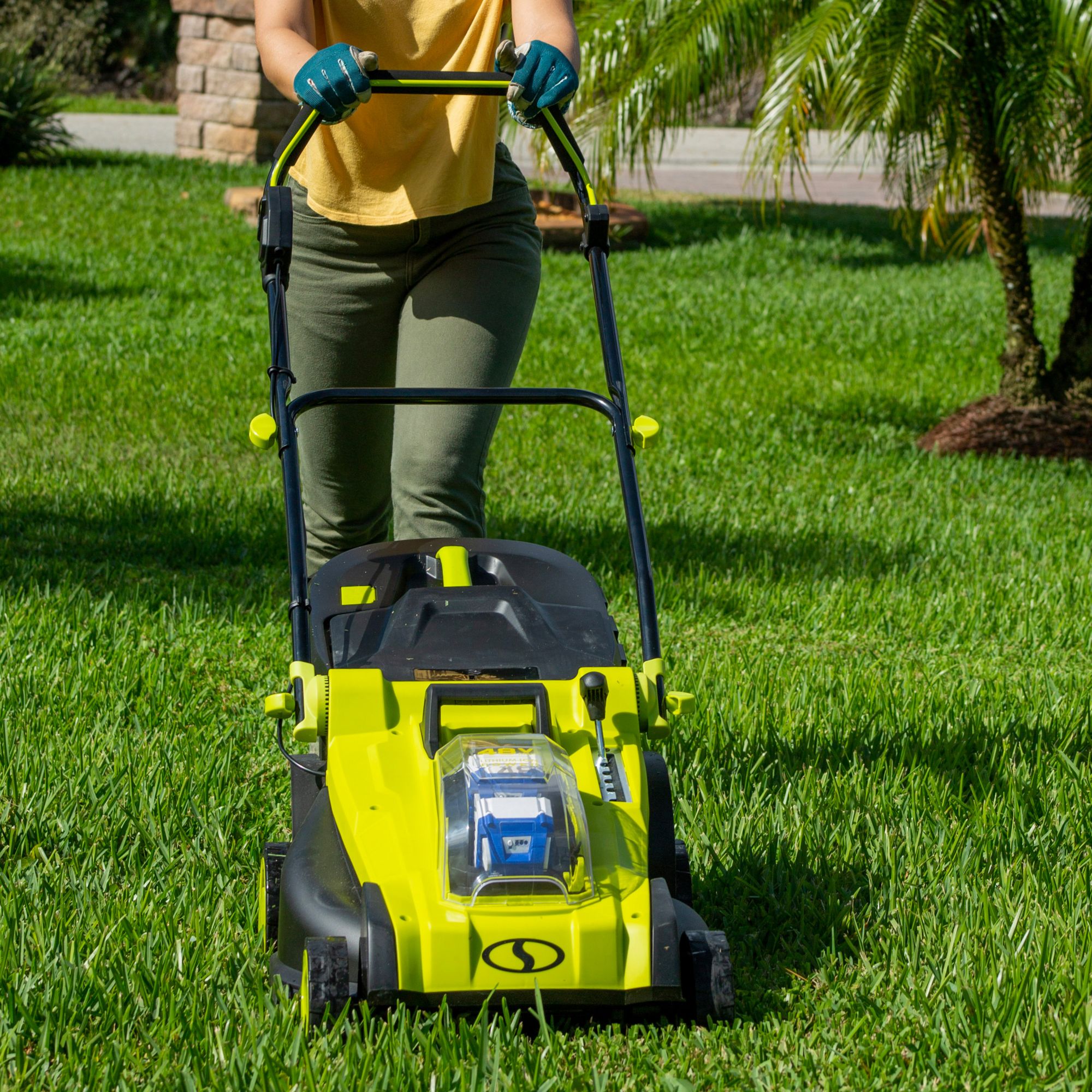 Ryobi 48 best sale volt lawn mower