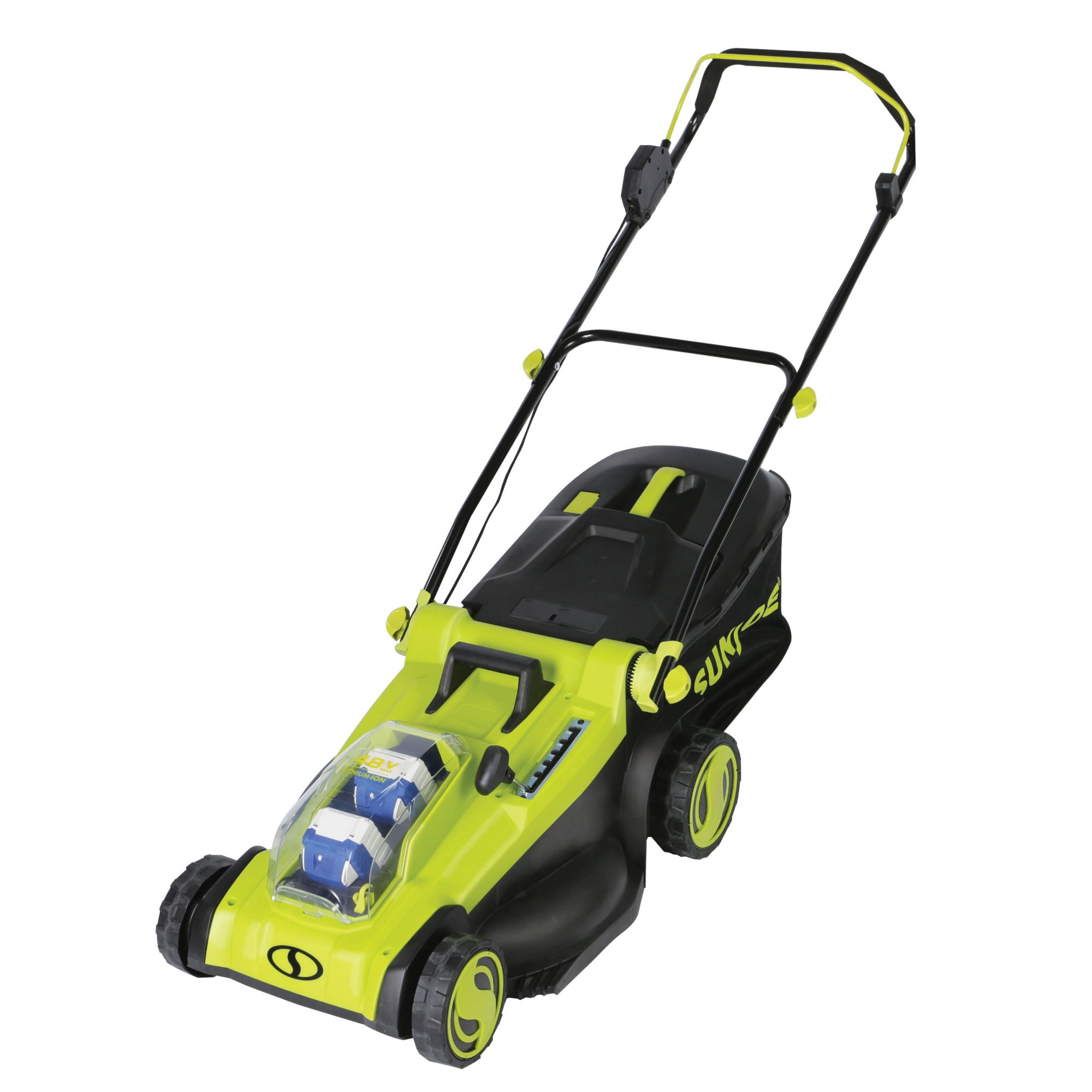 Sun Joe 48-volt 17-in Cordless Push Lawn Mower 4 Ah (2-Batteries