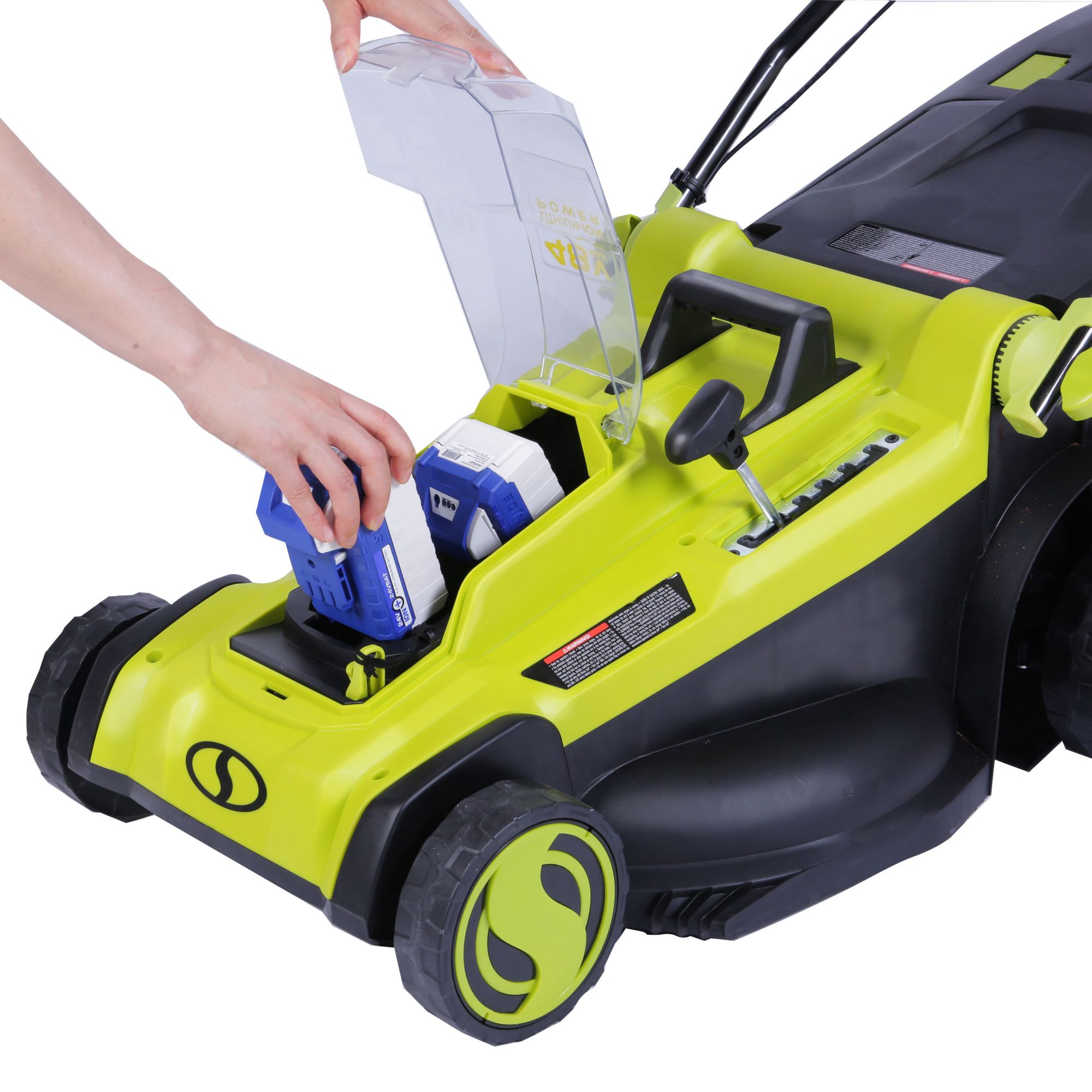 Sun Joe 48-volt 21-in Cordless Push Lawn Mower 4 Ah (2-Batteries