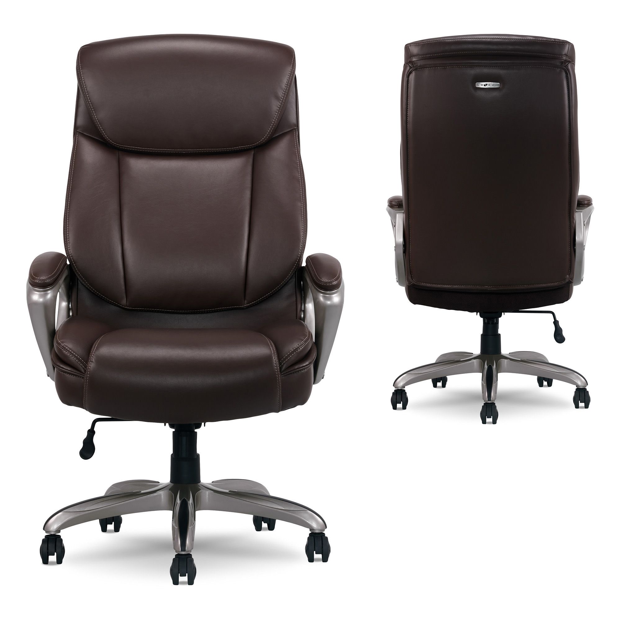 La-Z-Boy Big and Tall Bonded Leather Executive Chair -Brown