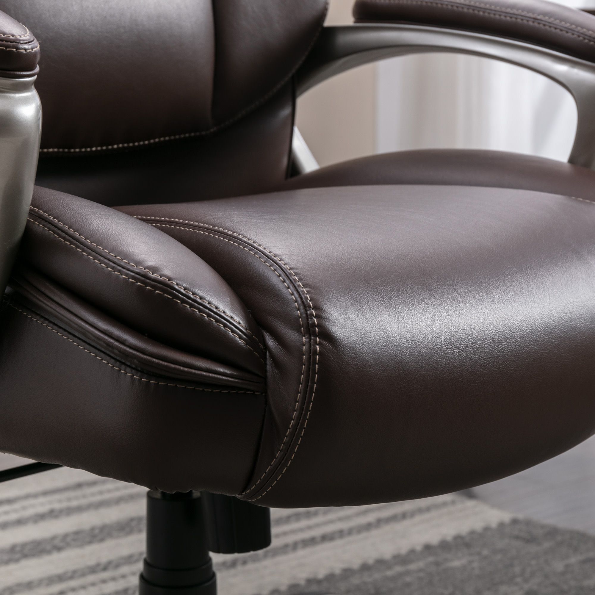 La-Z-Boy Big & Tall Bonded Leather Executive Chair, Brown | BJ's 