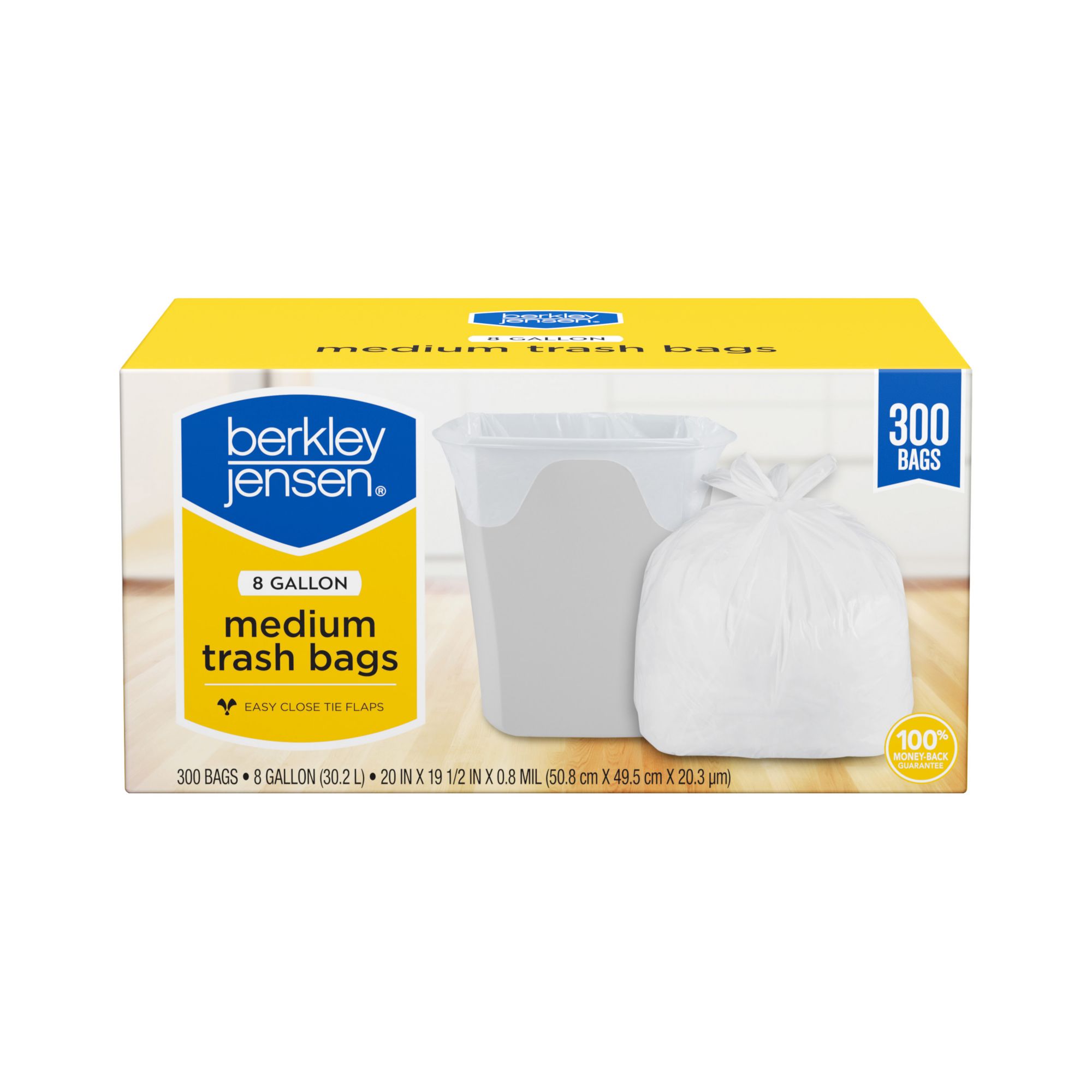 8 Gal. White Medium Trash Bag (200-Count)