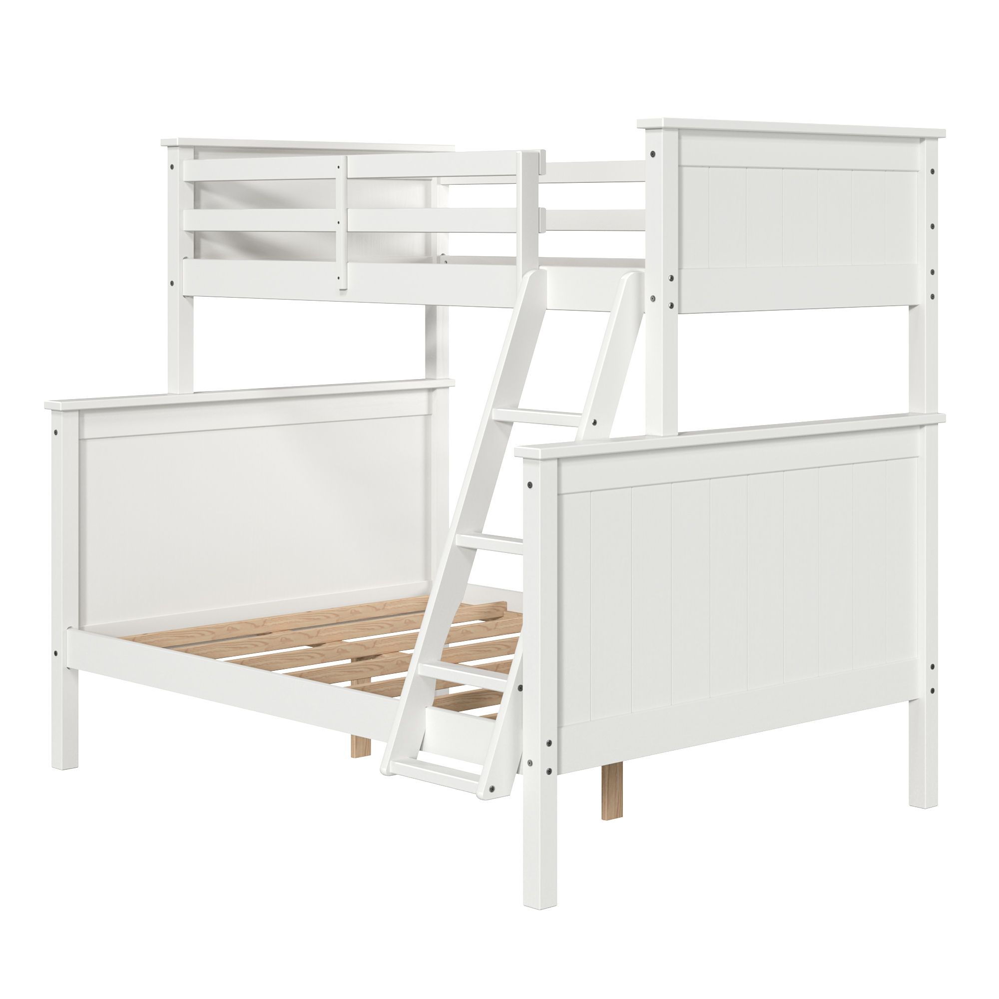 Berkley Jensen Twin Over Full Size Bunk Bed White BJ s
