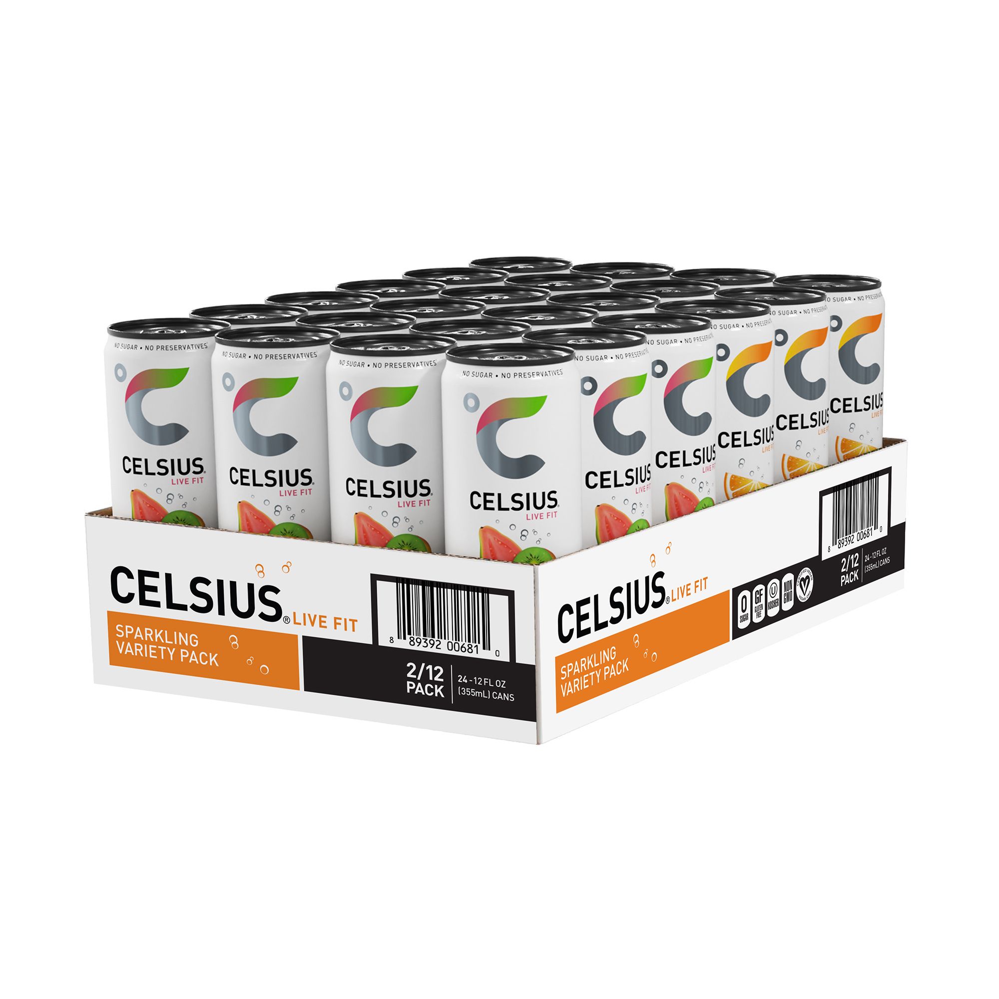  CELSIUS Sparkling Kiwi Guava, Functional Essential Energy  Drink 12 Fl Oz (Pack of 12) : Grocery & Gourmet Food