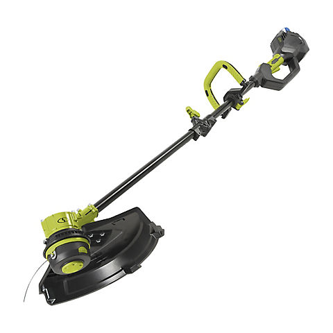 Sun Joe 24V-ST14B 14" 24V iON+ Cordless Dual-Line String Trimmer Kit with 4.0-Ah Battery and Rapid Charger