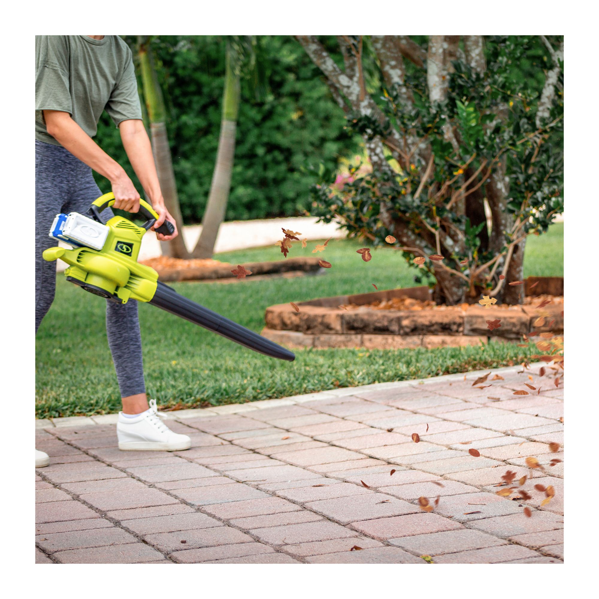 Sun Joe 24V X2 BVM190 48V 190mph iON Cordless Leaf Blower Vacuum Mulcher Kit with 2 4.0 Ah Batteries and Charger BJ s Wholesale Club
