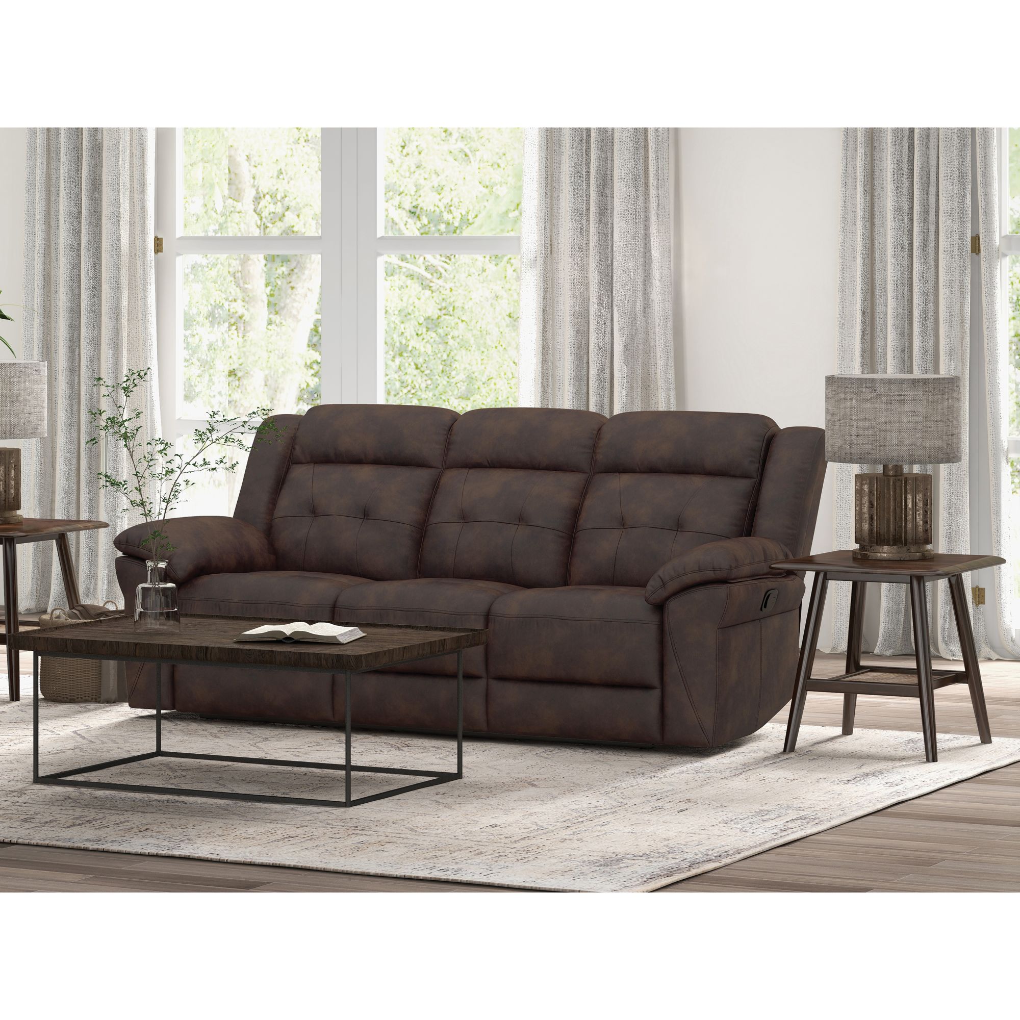 Berkley Jensen Reclining Sofa - Brown - BJs Wholesale Club