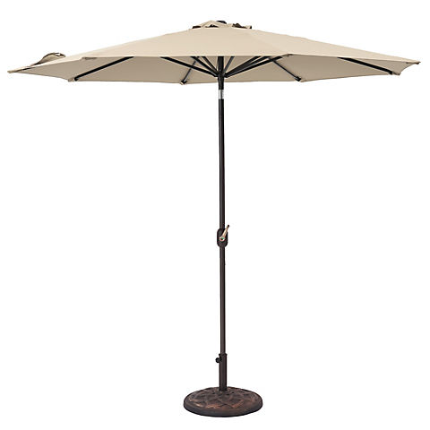 Berkley Jensen 9' Aluminum Umbrella with Sunbrella