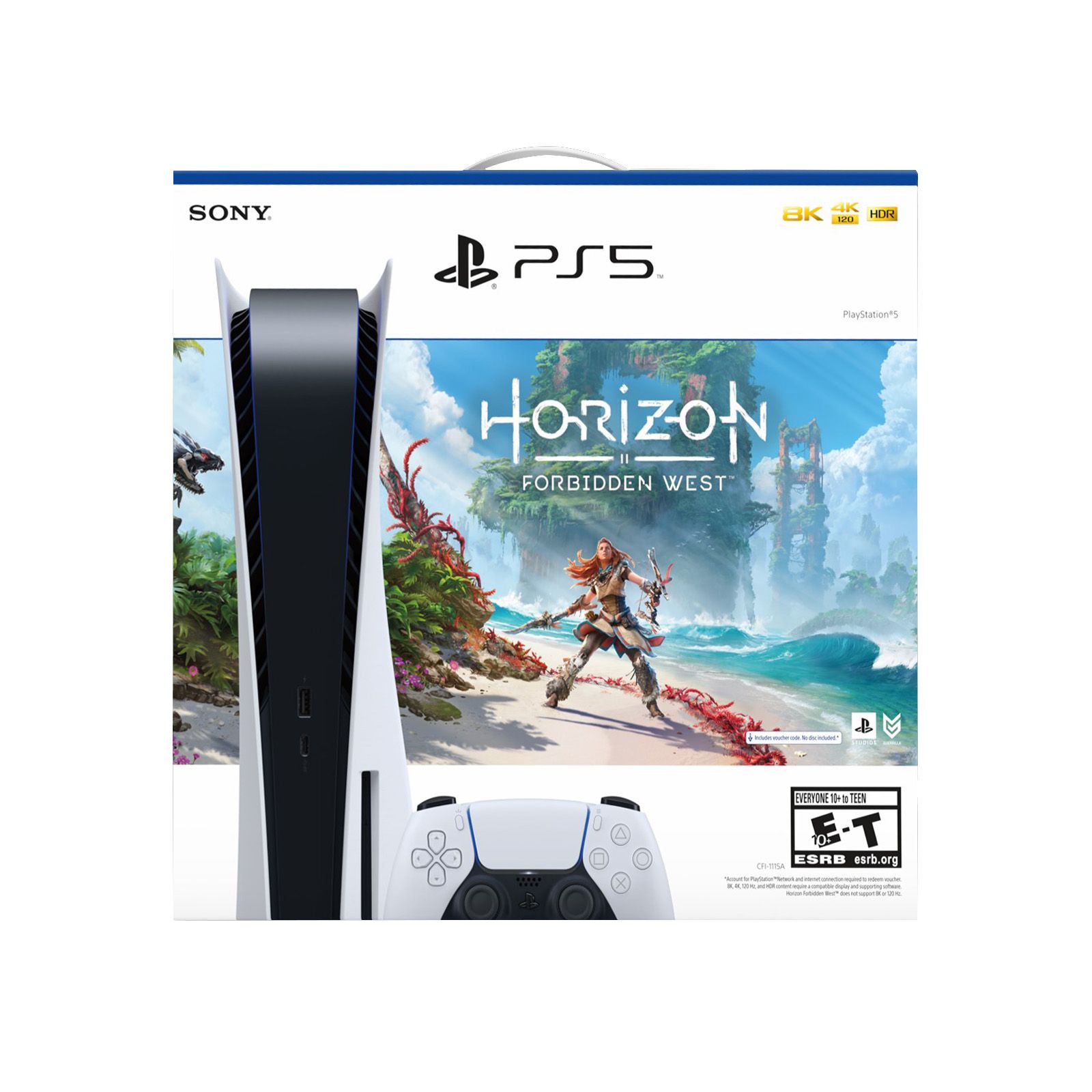 Console Playstation 5 + Game Horizon Forbidden West - PS5