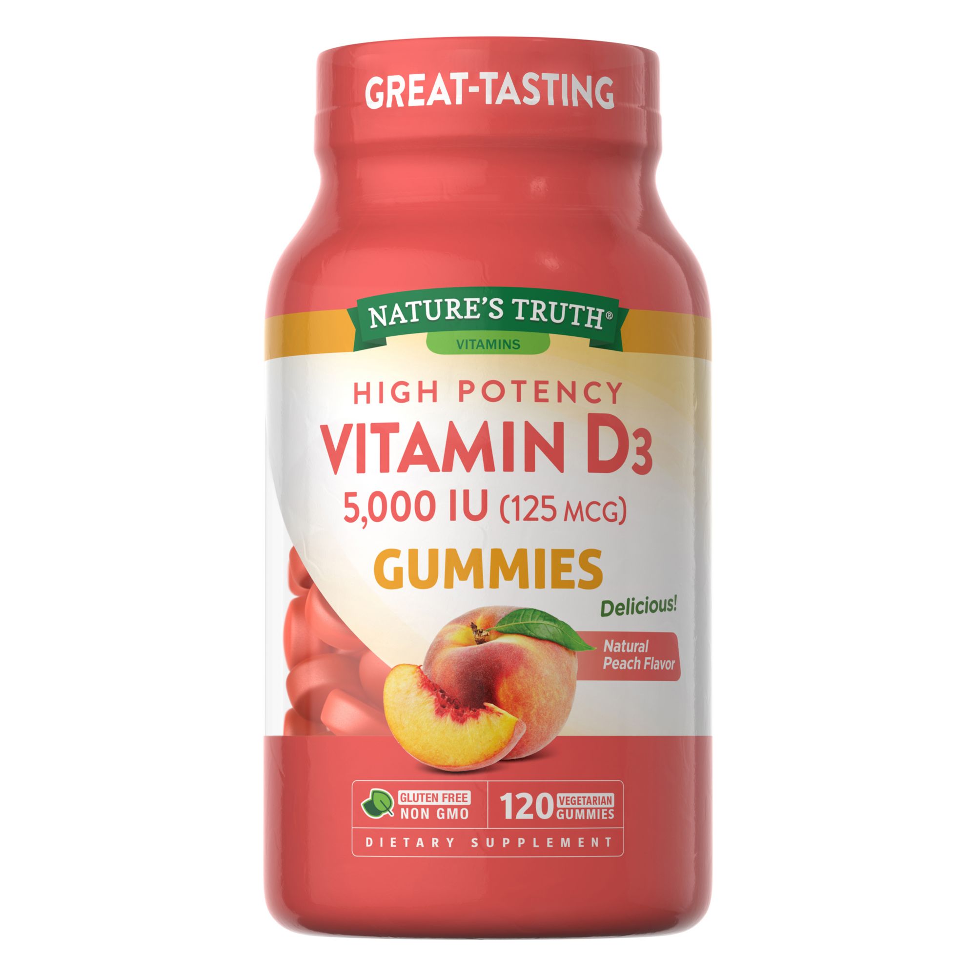 Nature’s Truth Vitamin D3 Peach Gummies | BJ's Wholesale Club