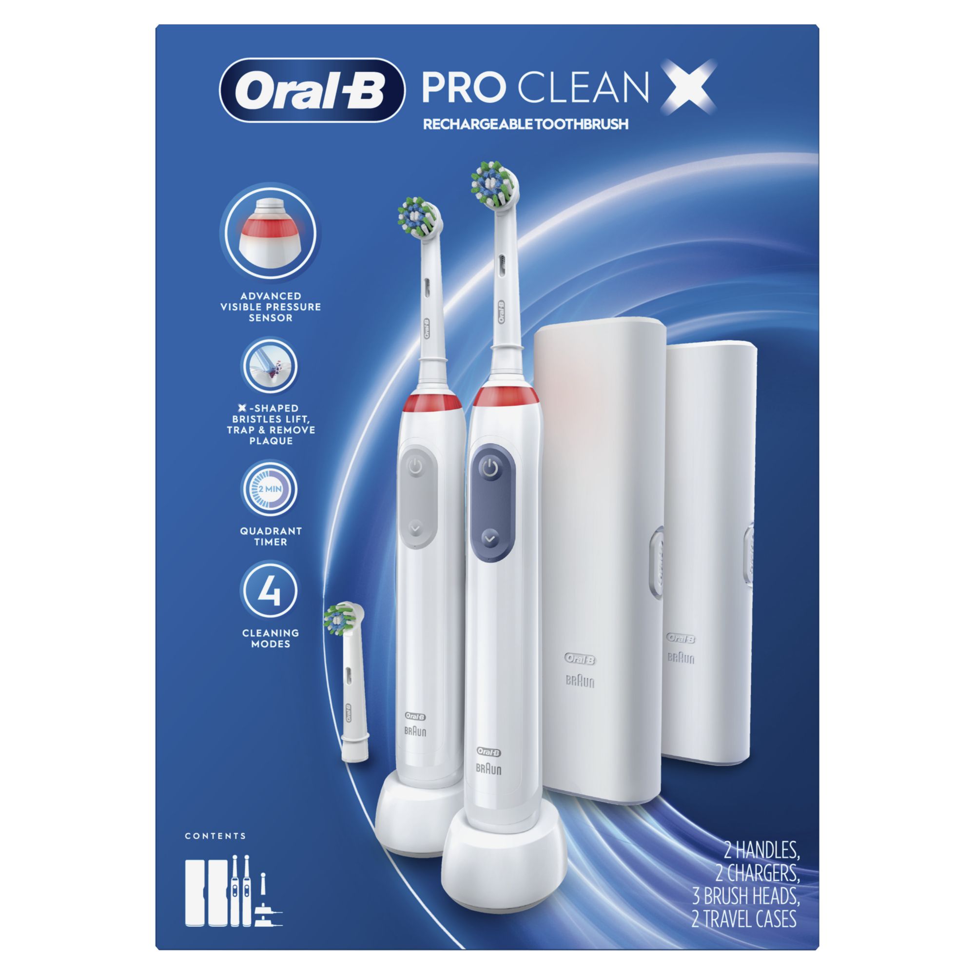 Discriminatie op grond van geslacht gegevens verbergen Oral-B Pro Clean X Electric Rechargeable Toothbrush - BJs Wholesale Club