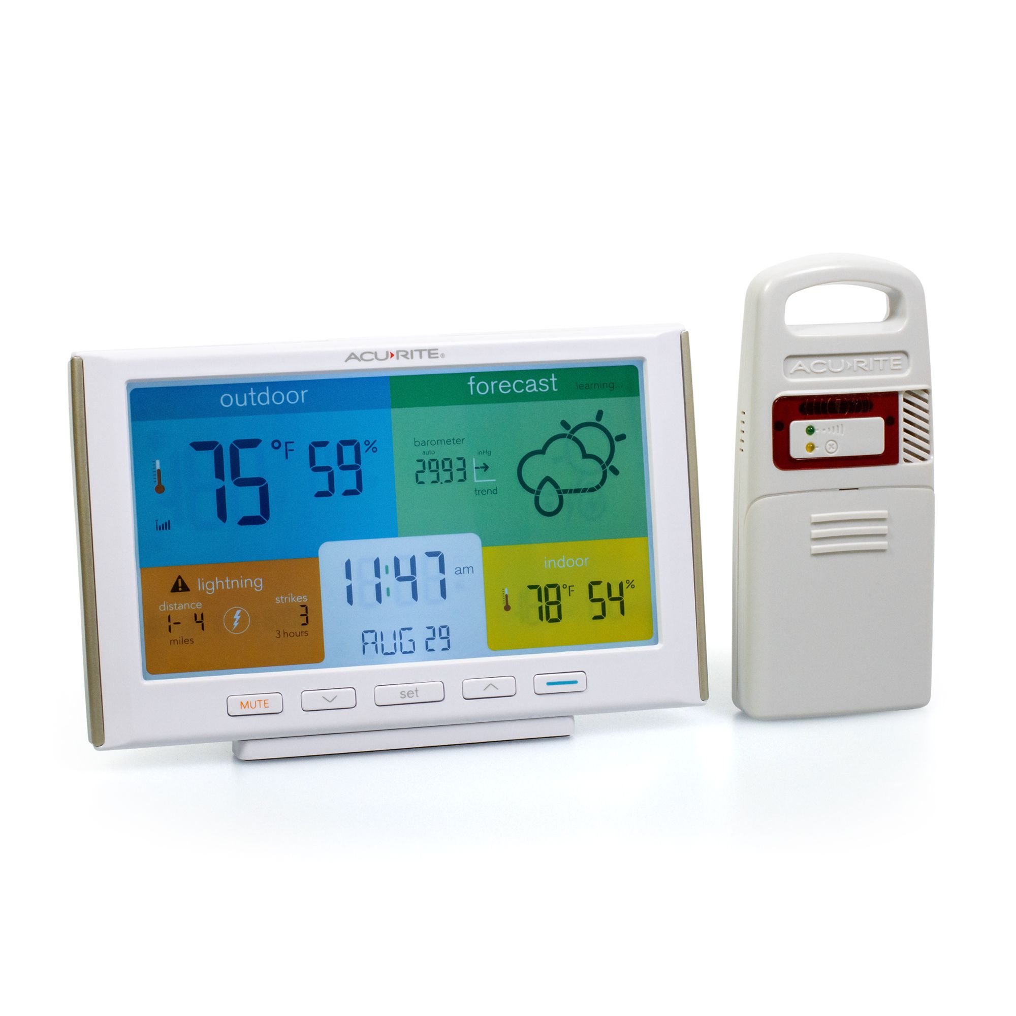 Acurite Wireless Color Forecaster with Temperature & Humidity - Each