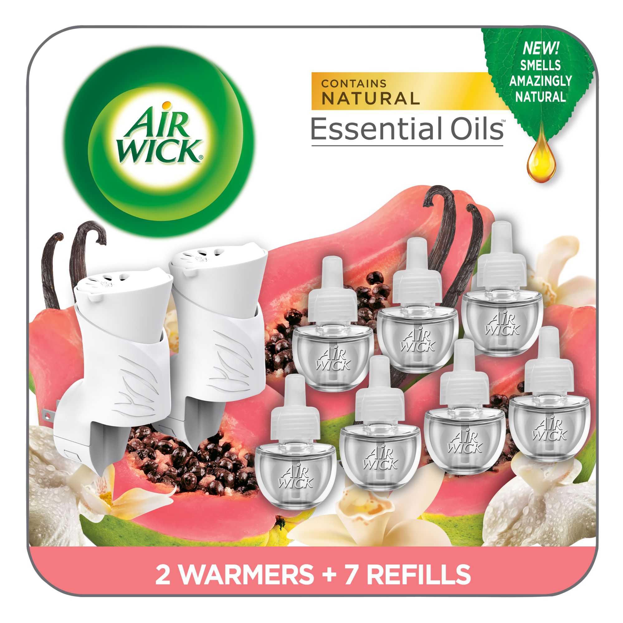  Air Wick Plug in Scented Oil, 5 Refills, Baked Caramel &  Chocolate, Essential Oils, Air Freshener : Health & Household