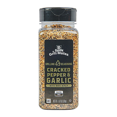 McCormick Grill Mates Cracked Pepper, Garlic & Sea Salt Seasoning, 11.87 oz.