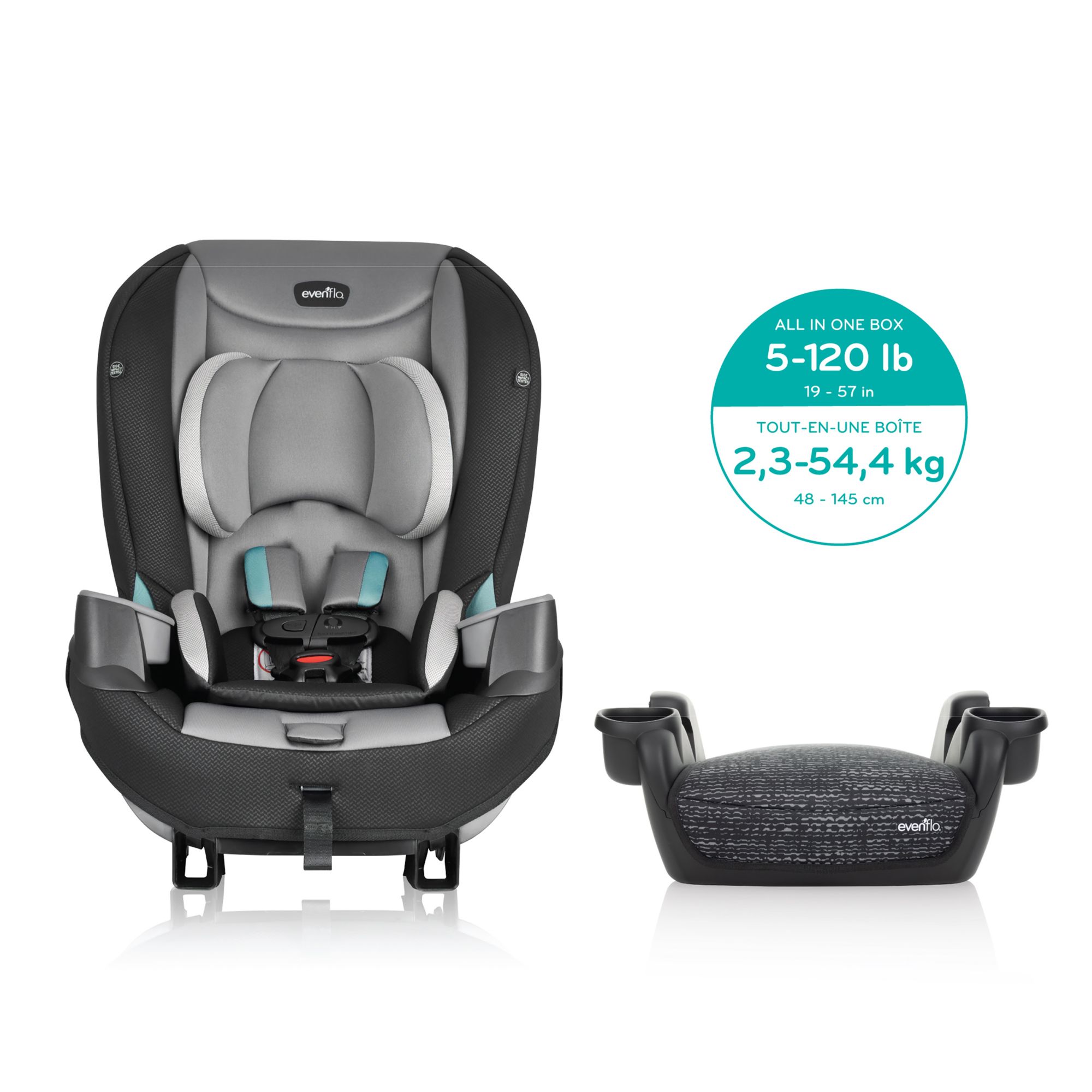 Evenflo Generations Car Seat & GoTime Booster Seat Combo Pack