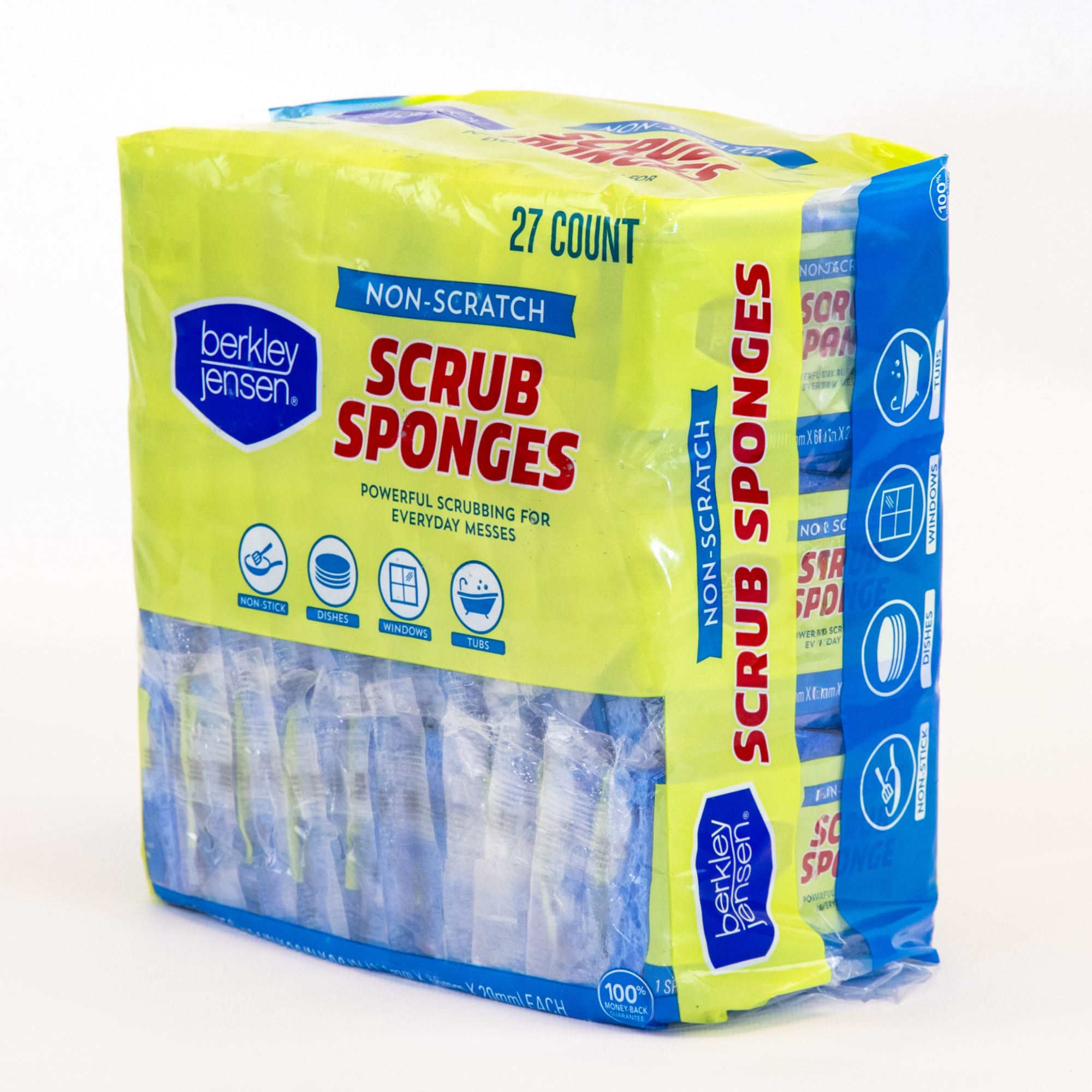 Berkley Jensen Non Scratch Cellulose Scrub Sponges, 27 ct.