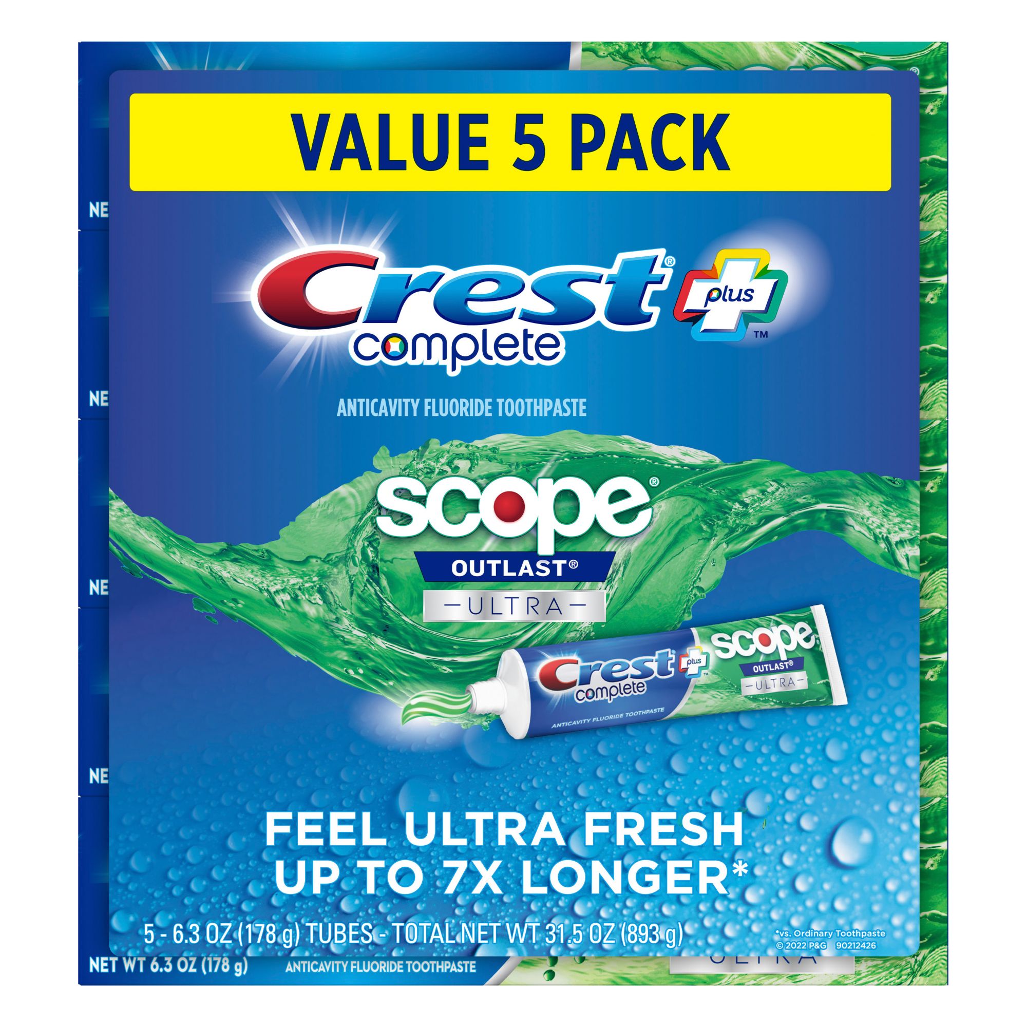 Crest Complete Plus Scope Outlast Ultra Toothpaste | BJ's 