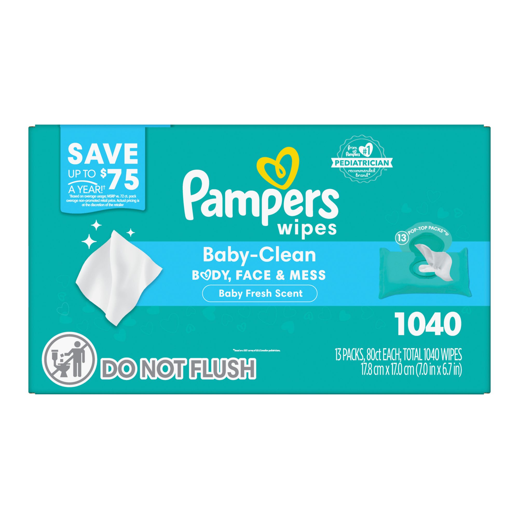 Pampers® Complete Clean™ Unscented