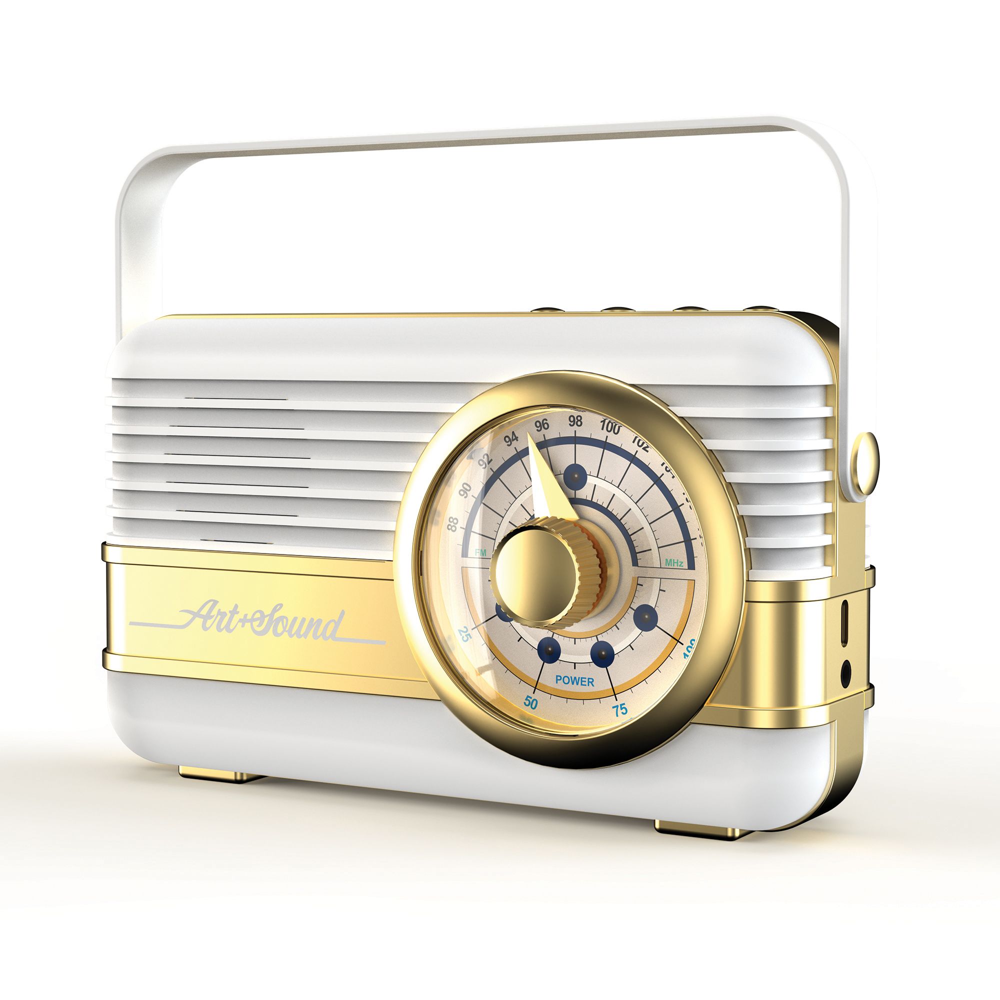 Radio Vintage Parlante Bluetooth Portatil Spica Sp240 Am/fm