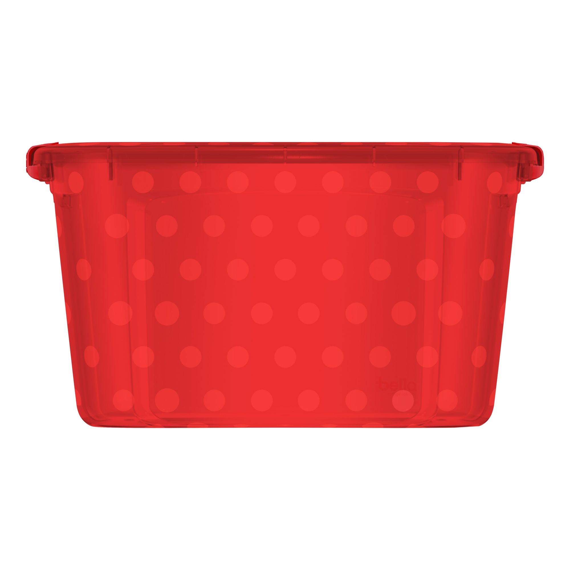 Holiday Living X-large 25-Gallons (100-Quart) Clear W/Red Lid Weatherproof  Heavy Duty Tote with Latching Lid in the Plastic Storage Containers  department at