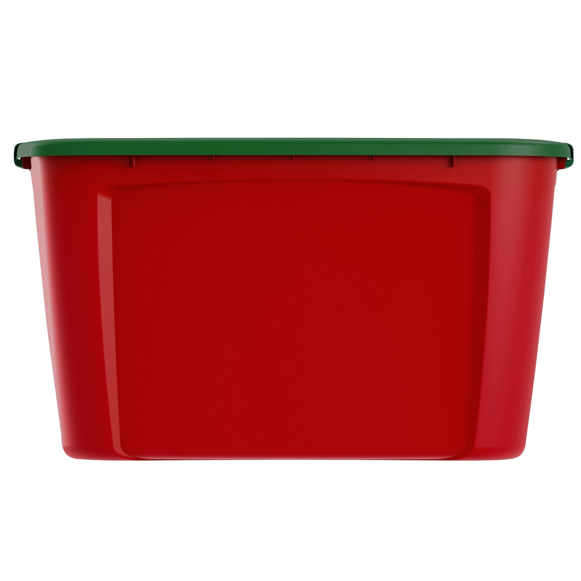Bella Storage Solution 30-Gallons (120-Quart) Green and Red Tote with  Standard Snap Lid in the Plastic Storage Containers department at