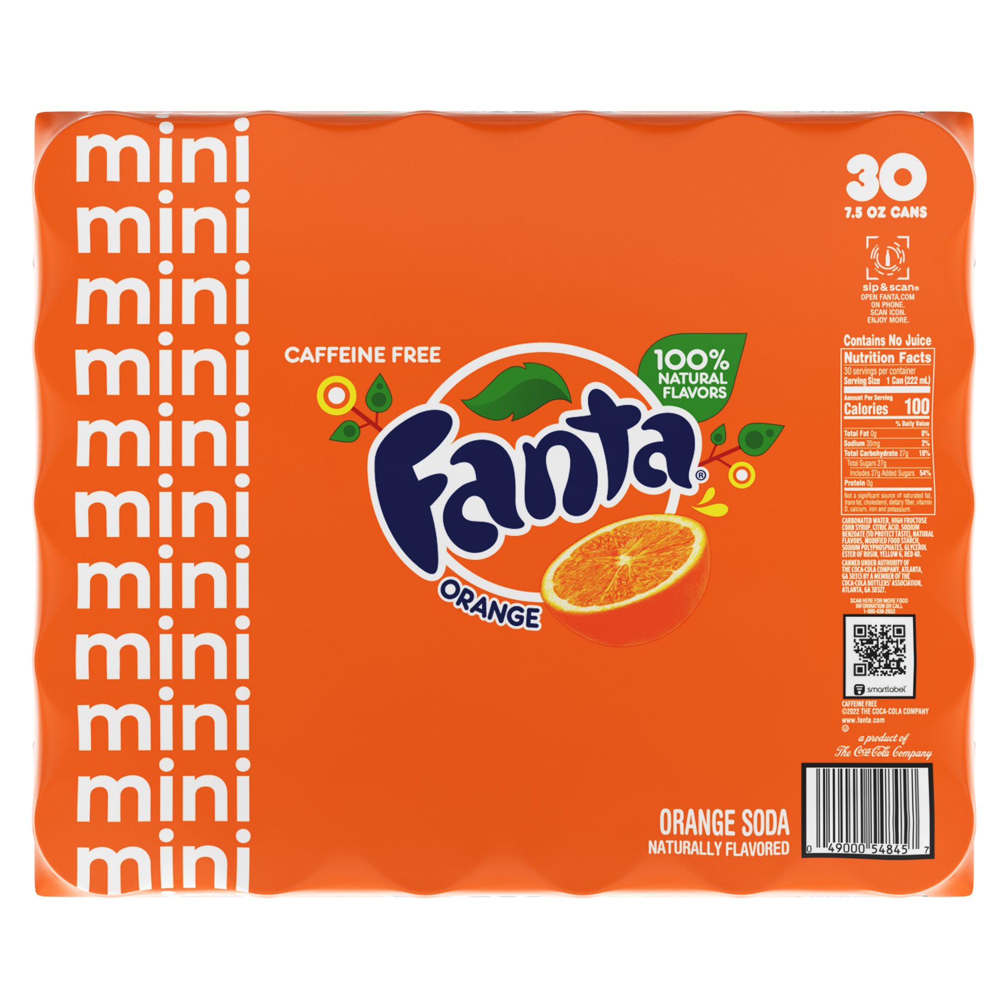 Fanta Orange Cans, 30 pk./7.5 oz.