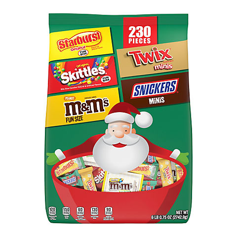 M&M's, Skittles & More Bulk Christmas Candy Assortment, 230 ct.