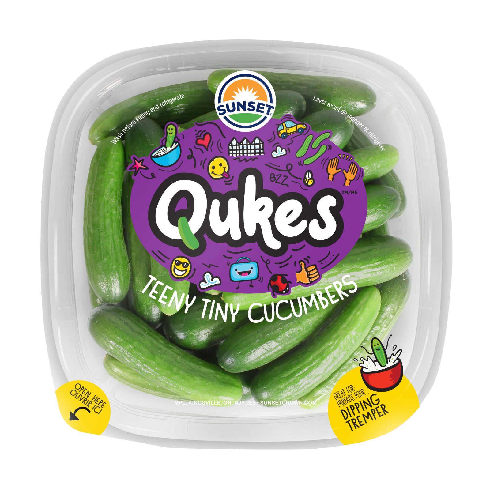 Fresh Organic Mini Cucumbers, 1 Pound Bag