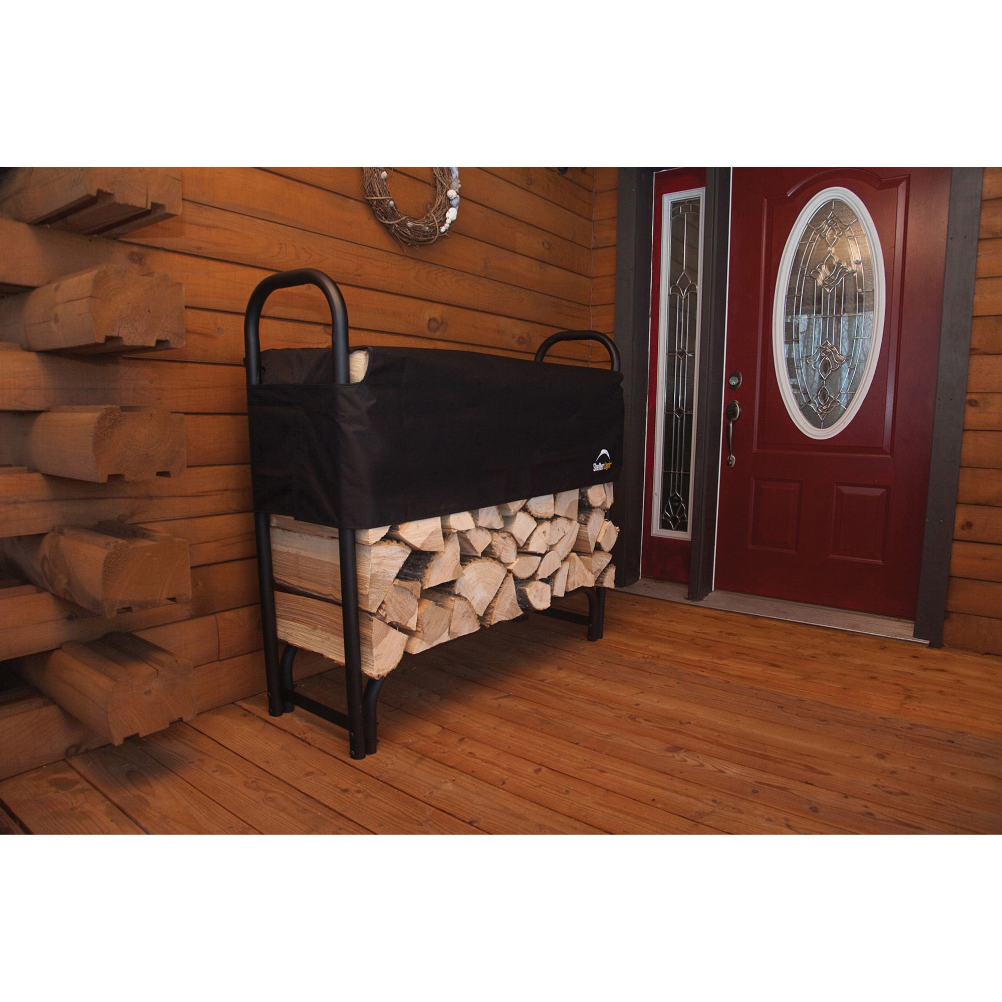 ShelterLogic 4 Heavy Duty Firewood Rack with Cover BJ s Wholesale Club
