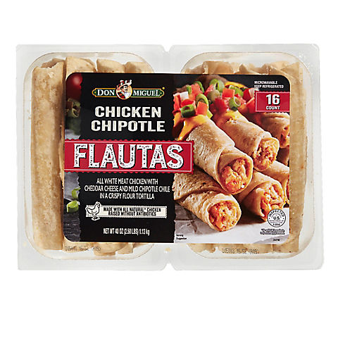 Don Miguel Chicken and Cheese Flautas, 16ct./2.5oz.