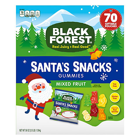 Black Forest Santa's Snacks Gummies, 70 ct.